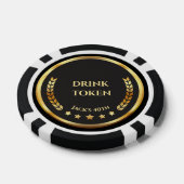 Casino Nacht Drank Token Pokerchip | Persoonlijk (Enkel)