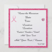 Casino Nacht Feest / Fondsenwerving uitnodiging (Achterkant)