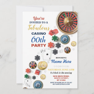 Casino Nacht Las Vegas Verjaardagskaarten Feest Kaart