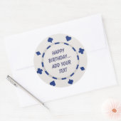 Casino Nacht Verjaardag Cupcake Toppers Stickers (Envelop)