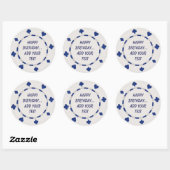 Casino Nacht Verjaardag Cupcake Toppers Stickers (Vel)