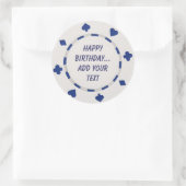 Casino Nacht Verjaardag Cupcake Toppers Stickers (Tas)
