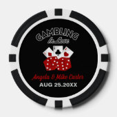 Casino Nevada Las Vegas Wedding Party Favoriet Poker Chips (Voorkant)