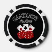 Casino Nevada Las Vegas Wedding Party Favoriet Poker Chips (Achterkant)