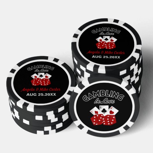 Casino Nevada Las Vegas Wedding Party Favoriet Poker Chips (Opstapeling)
