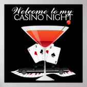 Casino Night Cocktail Poster - SRF (Voorkant)