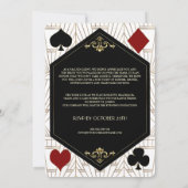 Casino Night Company Client Appreciation Charity Kaart (Achterkant)