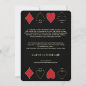 Casino Night Company Client Appreciation Day Kaart (Achterkant)