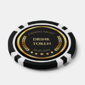 Casino Night Drink Token Poker Chip | Personalized (Enkel)