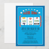 Casino Night Feest Kaart (Voorkant / Achterkant)