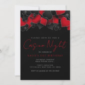 Casino Night Feest Uitnodigingen (Voorkant)