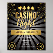 Casino Night fundraiser Poster (Voorkant)
