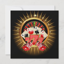Casino Night Invitation Kaart