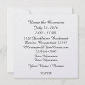 Casino Night Invitation Kaart (Achterkant)