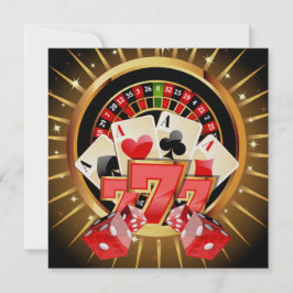 Casino Night Invitation Kaart