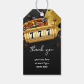 Casino Night Party Dank u Cadeaulabel (Voorkant)