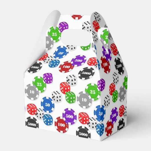 Casino Night party gable gunstige box Bedankdoosjes (Achterkant)