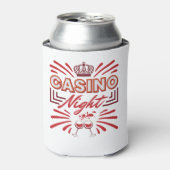 Casino Night Party Gambling Lover Blikjeskoeler (Blikje Voorkant)