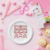 Casino Night Party Gambling Lover Papieren Bordje (Feest)