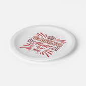 Casino Night Party Gambling Lover Papieren Bordje (Gekanteld)