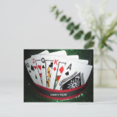 Casino Night Party Kaart (Staand voorkant)