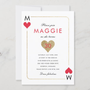 Casino Night Party Uitnodiging