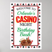 Casino Night Persoonlijk Poster (Voorkant)