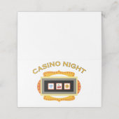Casino Night Plaatskaartje (Buitenkant ongevouwen)