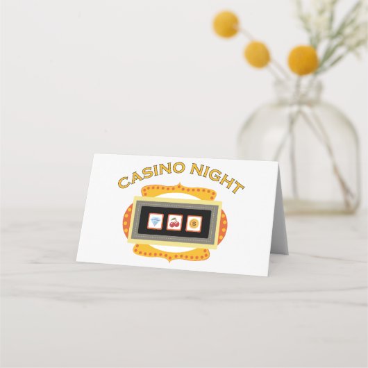 Casino Night Plaatskaartje (Voorkant)