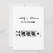 Casino Night Poker Royal Flush Schoppen Kaart (Voorkant)