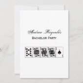 Casino Night Poker Royal Flush Schoppen Kaart (Voorkant)