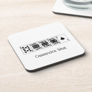 Casino Night Poker Royal Straight Flush Schoppen Drankjes Onderzetter