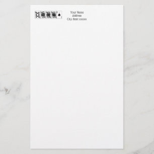 Casino Night Poker Royal Straight Flush Spades Briefpapier