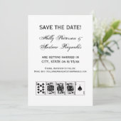 Casino Night Poker Royal Straight Flush Spades Kaart (Staand voorkant)