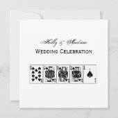 Casino Night Poker Royal Straight Flush Spades Kaart (Voorkant)