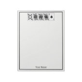 Casino Night Poker Royal Straight Flush Spades Notitieblok (Linkerzijde)