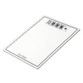 Casino Night Poker Royal Straight Flush Spades Notitieblok (Schuin)