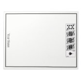 Casino Night Poker Royal Straight Flush Spades Notitieblok (Voorkant)