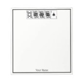 Casino Night Poker Royal Straight Flush Spades Notitieblok (Voorkant)