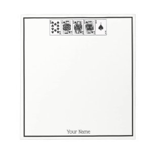 Casino Night Poker Royal Straight Flush Spades Notitieblok