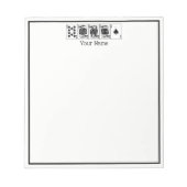 Casino Night Poker Royal Straight Flush Spades Notitieblok (Voorkant)