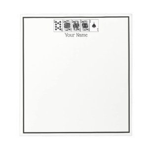 Casino Night Poker Royal Straight Flush Spades Notitieblok