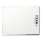 Casino Night Poker Royal Straight Flush Spades Notitieblok (Voorkant)