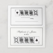 Casino Night Poker Royal Straight Flush Spades Plaatskaartje (Buitenkant ongevouwen)