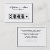 Casino Night Poker Royal Straight Flush Spades Visitekaartje (Voorkant / Achterkant)