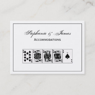 Casino Night Poker Royal Straight Flush Spades Visitekaartje