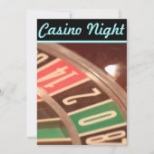 Casino Night Roulette Wheel met Retro Flair Kaart (Voorkant)