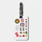 Casino Night Slot Machine Poker Lucky 7s Bagagelabel (Achterkant verticaal)