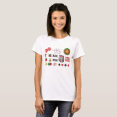 Casino Night Slot Machine Poker Lucky 7s T-shirt (Voorkant volledig)