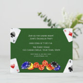Casino Night Uitnodiging (Staand voorkant)